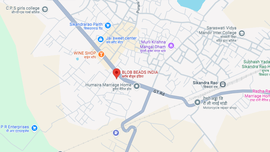 Blob Beads India Map INDIA